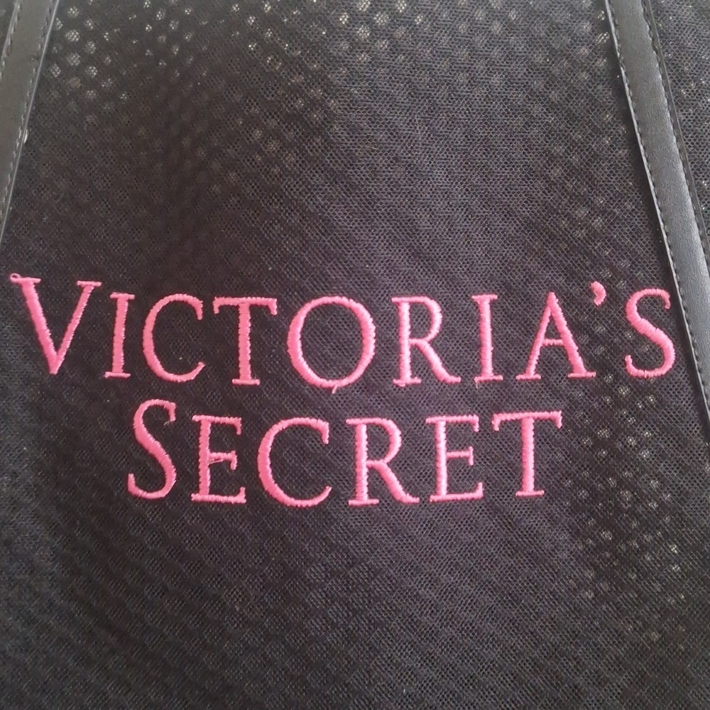 Victoria's Secret Black Mesh Tote - Picture 2 of 8